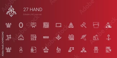 hand icons set