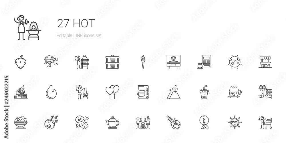 hot icons set hot icons set