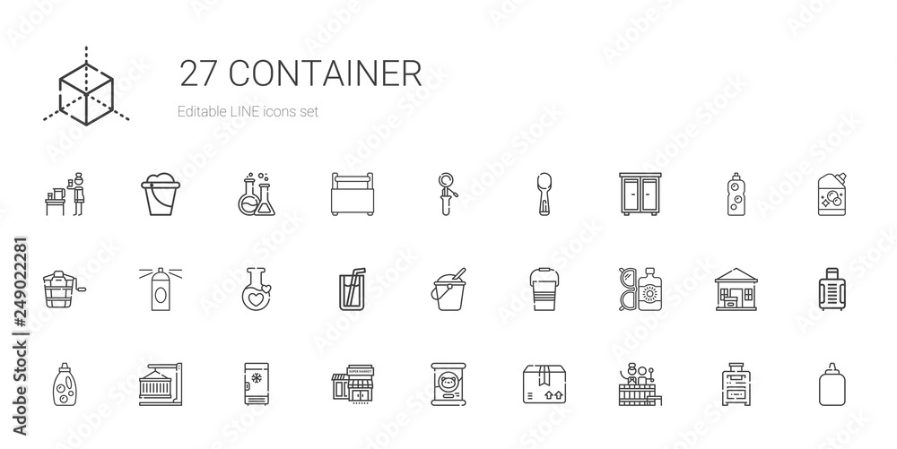 container icons set container icons set