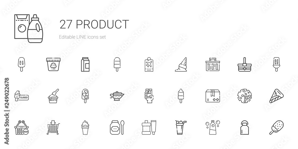 product icons set product icons set