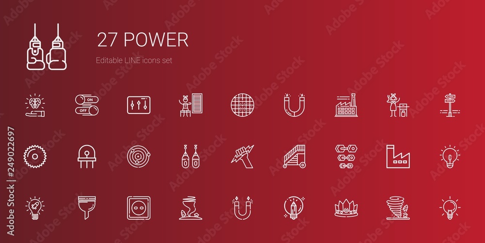 power icons set power icons set