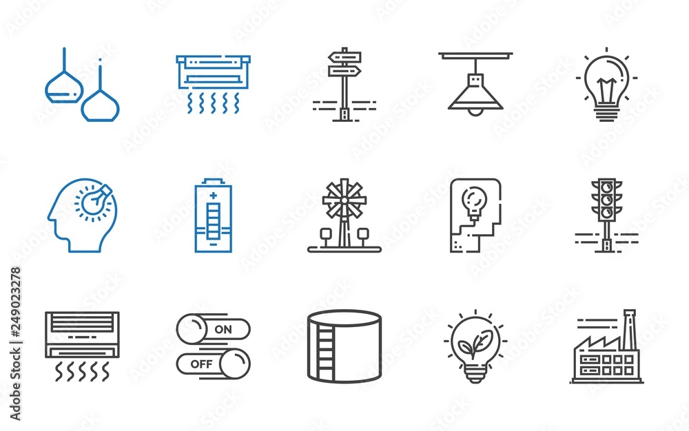 electricity icons set electricity icons set