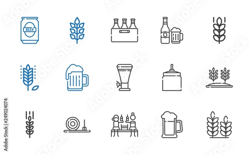 barley icons set