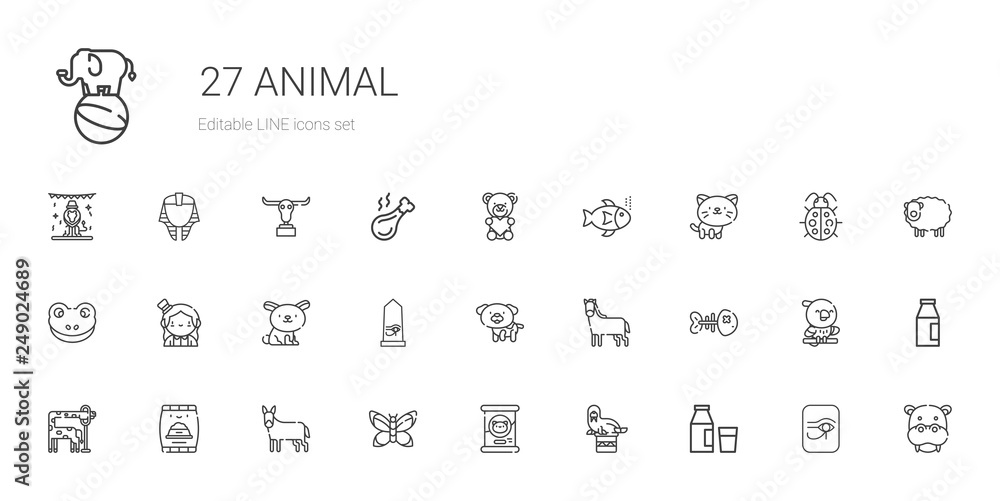 animal icons set animal icons set