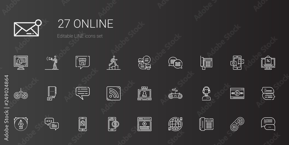 online icons set