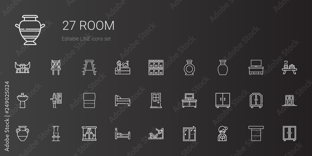 room icons set room icons set