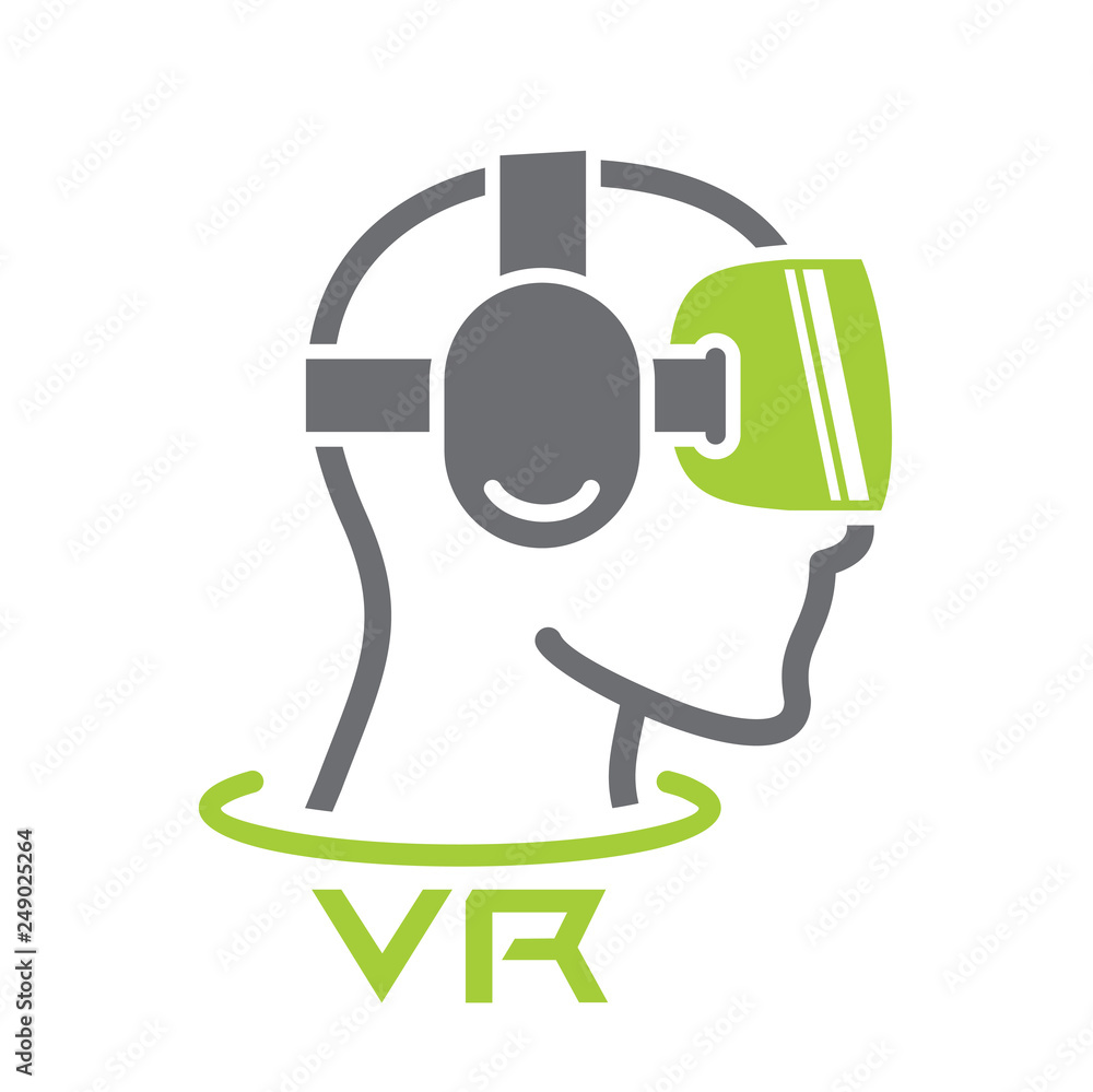 Virtual reality googles icon on white background for graphic and web design, Modern simple vector sign. Internet concept. Trendy symbol for website design web button or mobile app Virtual reality googles icon on white background for graphic and web design, Modern simple vector sign. Internet concept. Trendy symbol for website design web button or mobile app