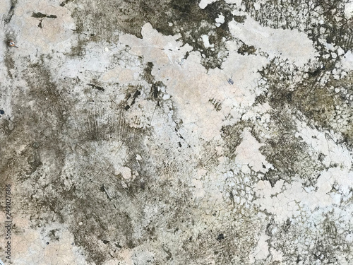 old grungy floor texture, gray concrete wall background © studio2013