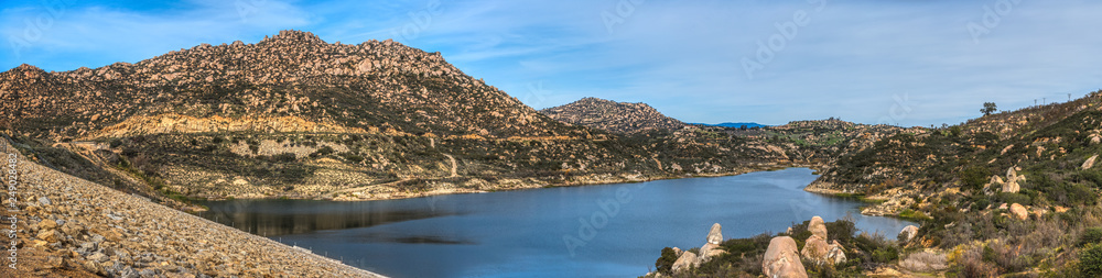 Beautiful Lake Ramona Panorama