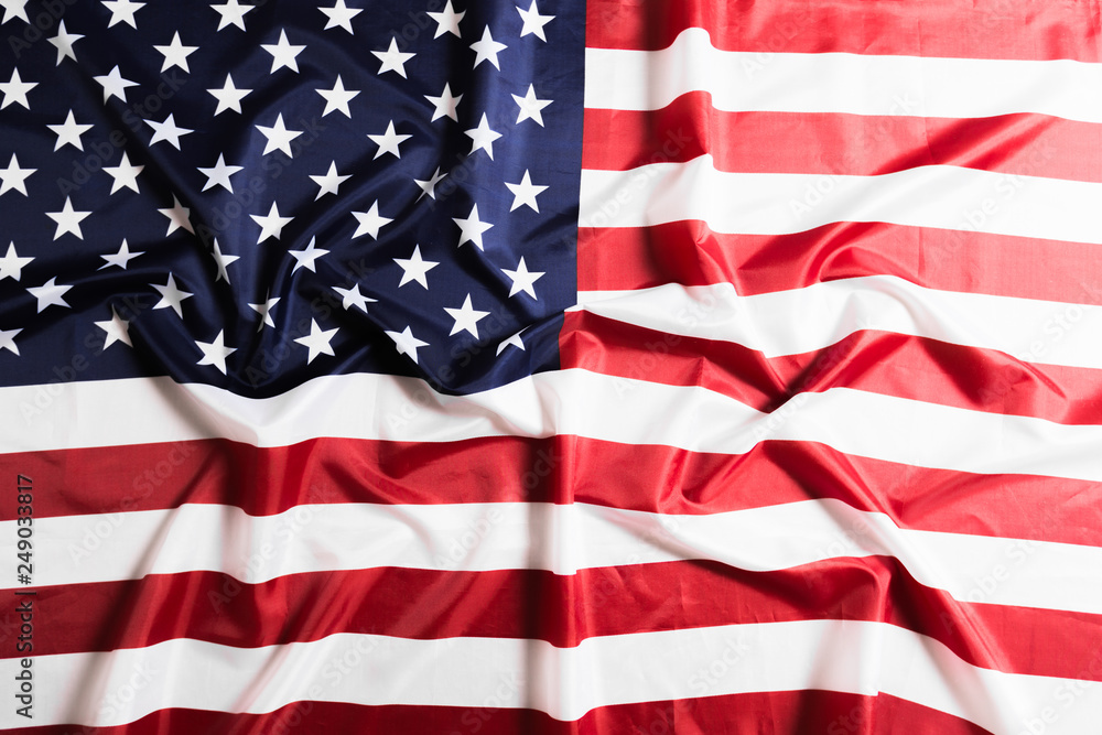 Obraz premium American flag waving background. Independence Day, Memorial Day, Labor Day - Image.