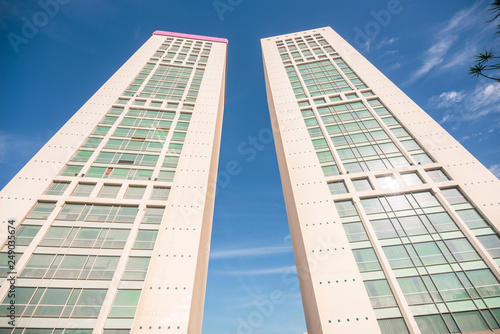 Obraz na płótnie main buildings of Casablanca Business Center w salonie