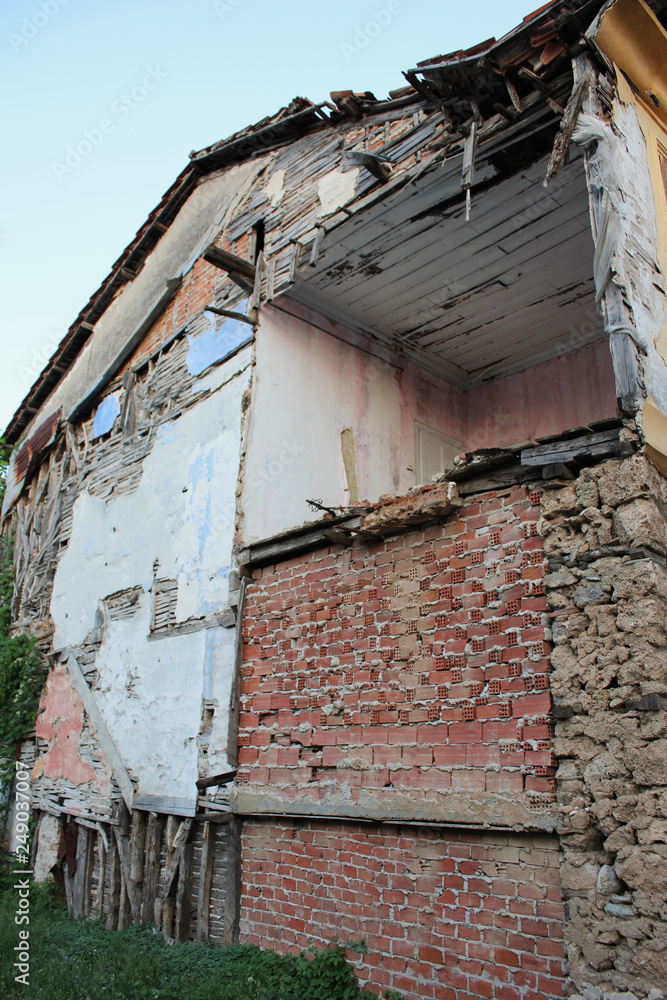 Old traditional building in Varosi area Edessa Greece