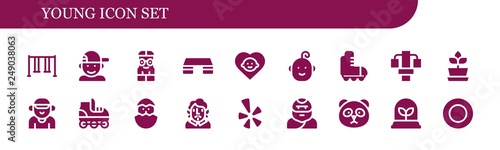 young icon set