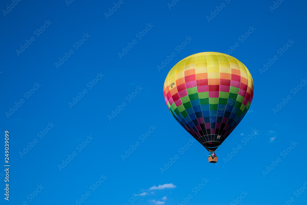Colorful hot air balloon in the sky Colorful hot air balloon in the sky