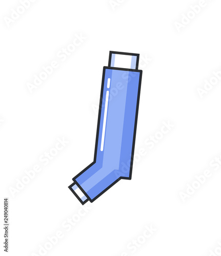 Allergy hypersensitivity of human body isolated icon vector. Molecule of geometric shape, molecular structure, allergic reaction causes of disease