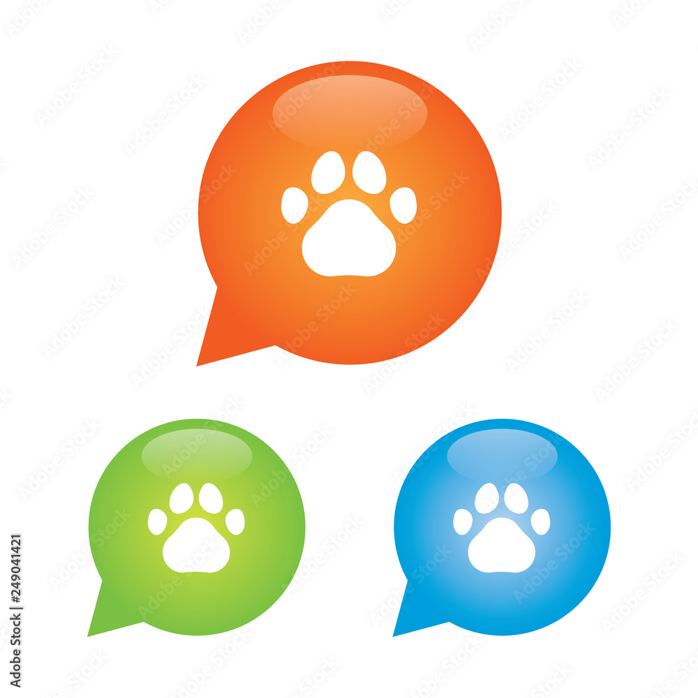 Paw Print Marker Icon Paw Print Marker Icon