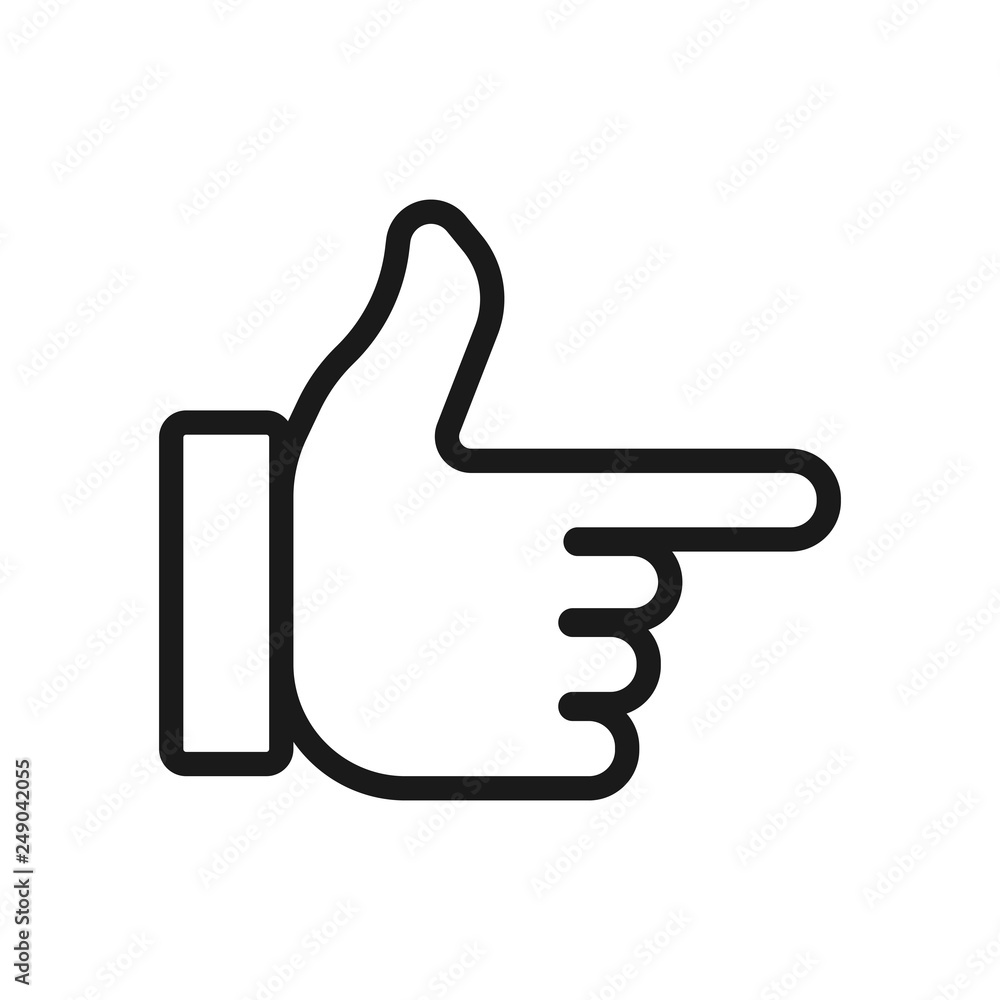 hand gesture. minimal thin line web icon. simple vector illustration outline. concept for infographic website or app. hand gesture. minimal thin line web icon. simple vector illustration outline. concept for infographic website or app.