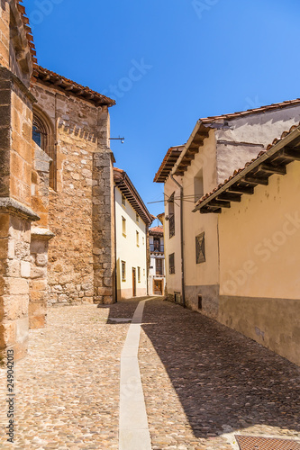 Covarrubias, Spain. One of the streets of the medieval city