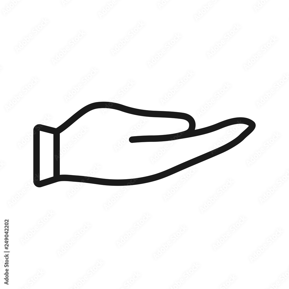 hand gesture. minimal thin line web icon. simple vector illustration outline. concept for infographic website or app. hand gesture. minimal thin line web icon. simple vector illustration outline. concept for infographic website or app.