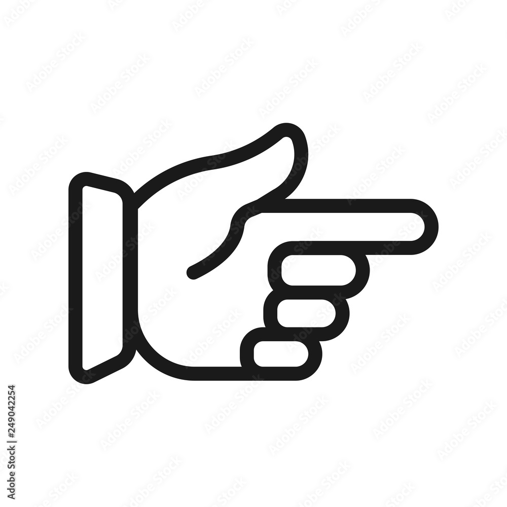 hand gesture. minimal thin line web icon. simple vector illustration outline. concept for infographic website or app. hand gesture. minimal thin line web icon. simple vector illustration outline. concept for infographic website or app.