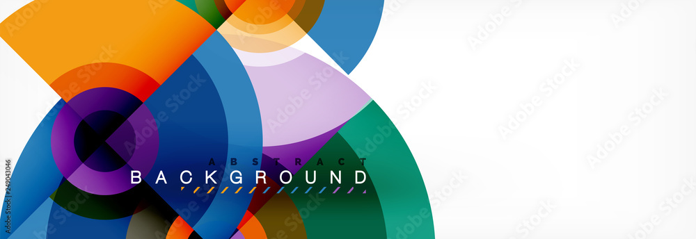 Circle geometric composition abstract background design, cover, template, brochure, flyer. Circle geometric composition abstract background design, cover, template, brochure, flyer.