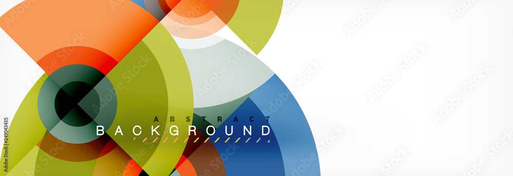 Vector circle composition, geometric minimal design illustration Vector circle composition, geometric minimal design illustration