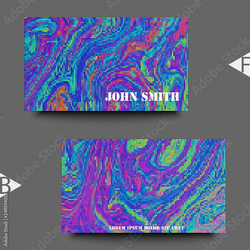 Wallpaper Mural Abstract fluid creative background. Business card template. Eps10 Vector illustration Torontodigital.ca