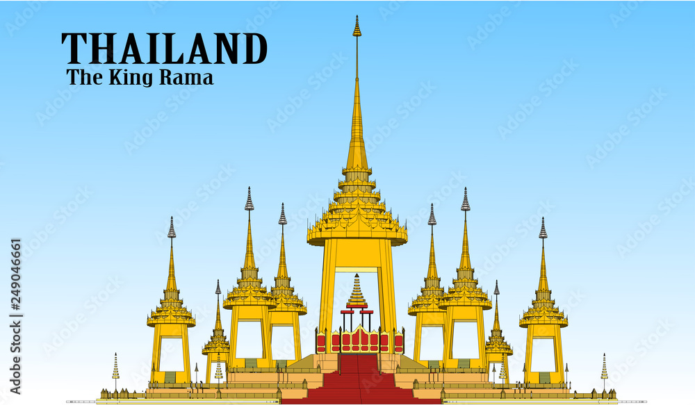 Obraz premium Vector Phra Kaew Temple