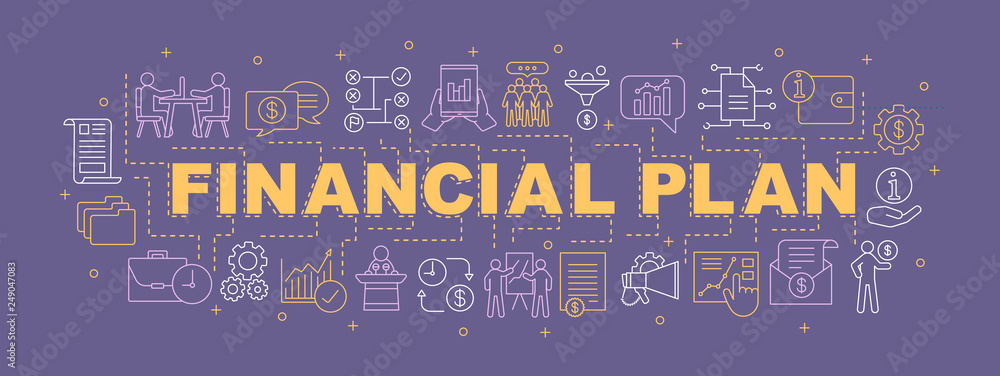 Fototapeta premium Business strategy word concepts banner
