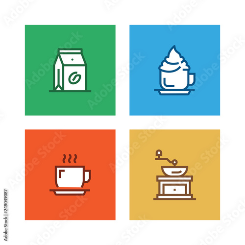 COFFEE LINE ICON SET