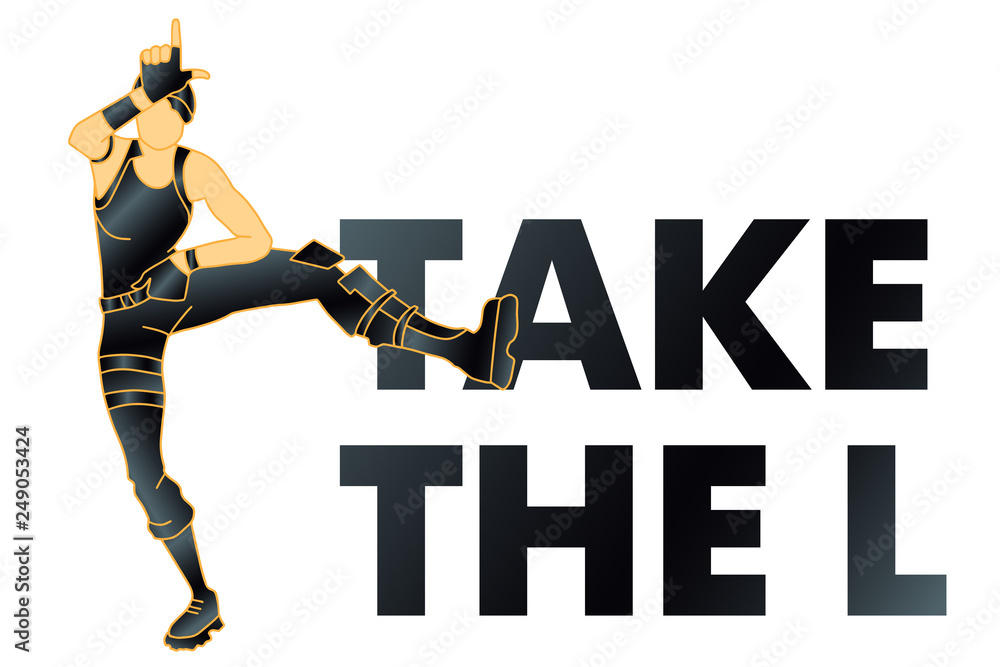 Take the L. loser dance. t shirt, vector Stock Vector Adobe Stock