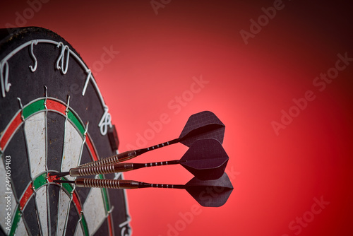 Bild auf Leinwand Darts. 3 darts in triple 20.