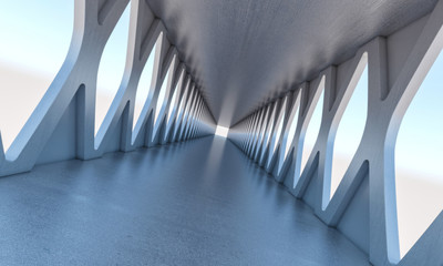 3d modern abstract interior