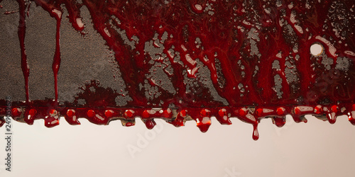 detail of bloody chainsaw © tiero