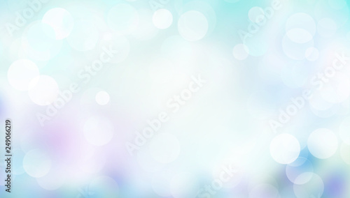 Abstract blue background blur with bokeh