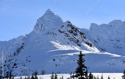 Tatry Tatrzański Park Narodowy zima TPN Góry Koscielec