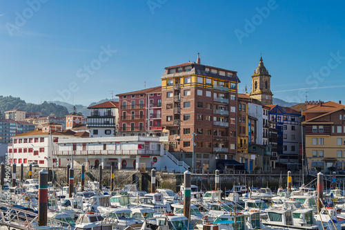 Bermeo fishing town in the coast of Vizcaya, Spain