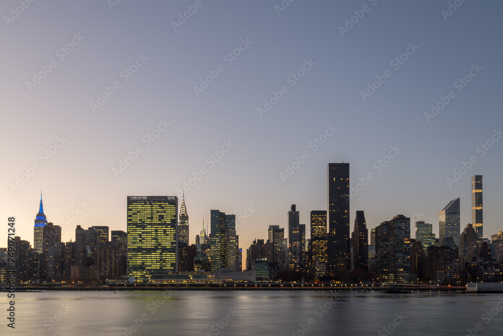 Fototapeta premium Panoramę Nowego Jorku na Manhattanie