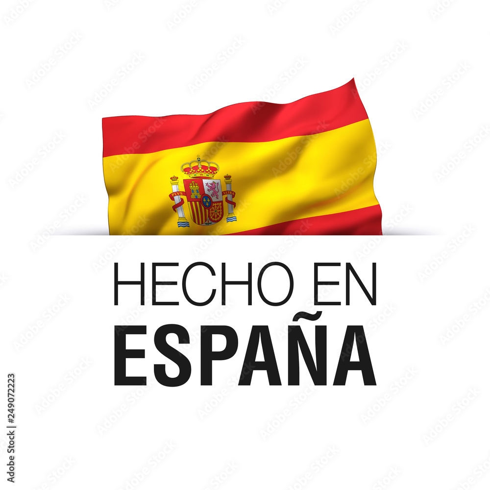 Obraz premium Made in Spain - Label in Spanish language