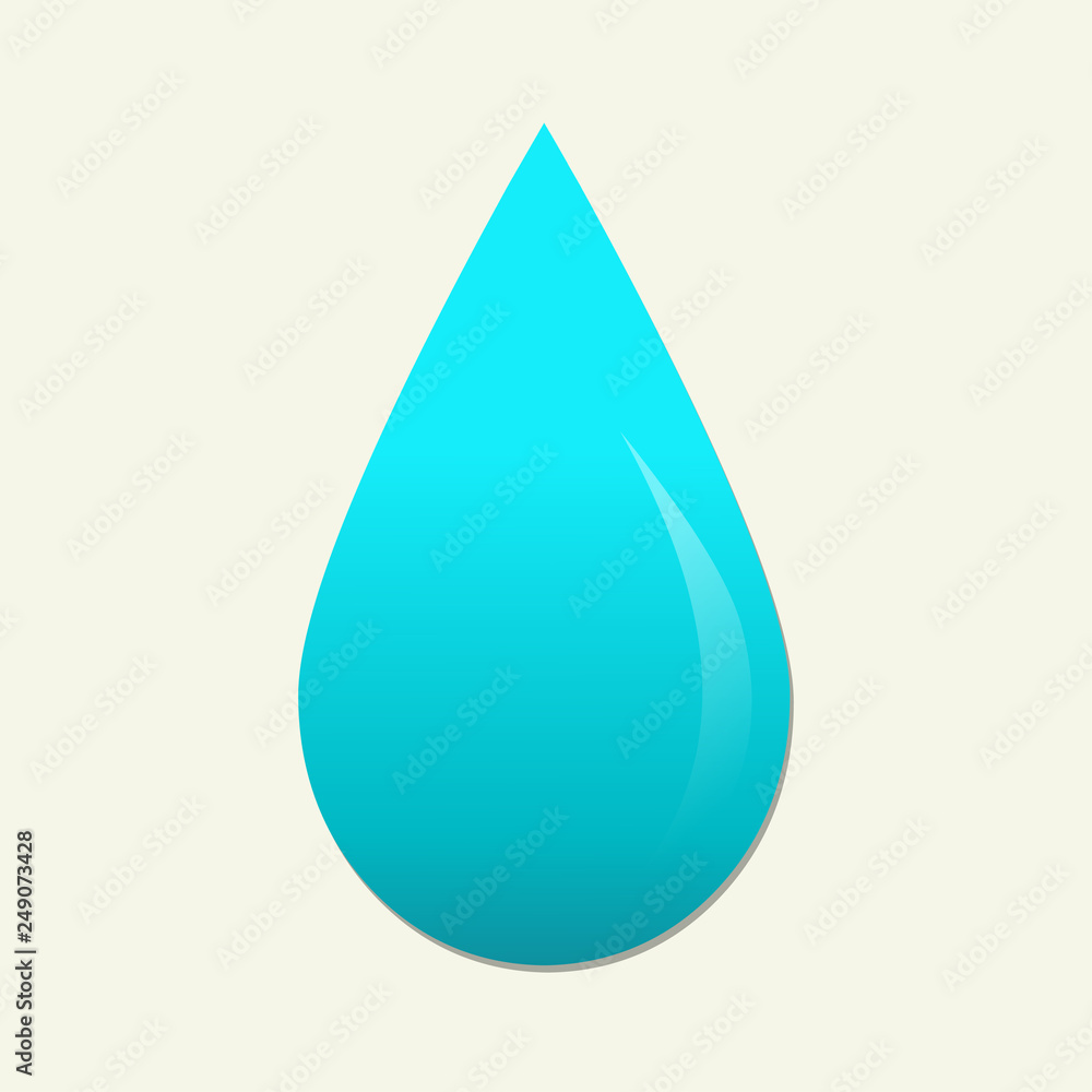 blue water drop vector symbol illustration blue water drop vector symbol illustration