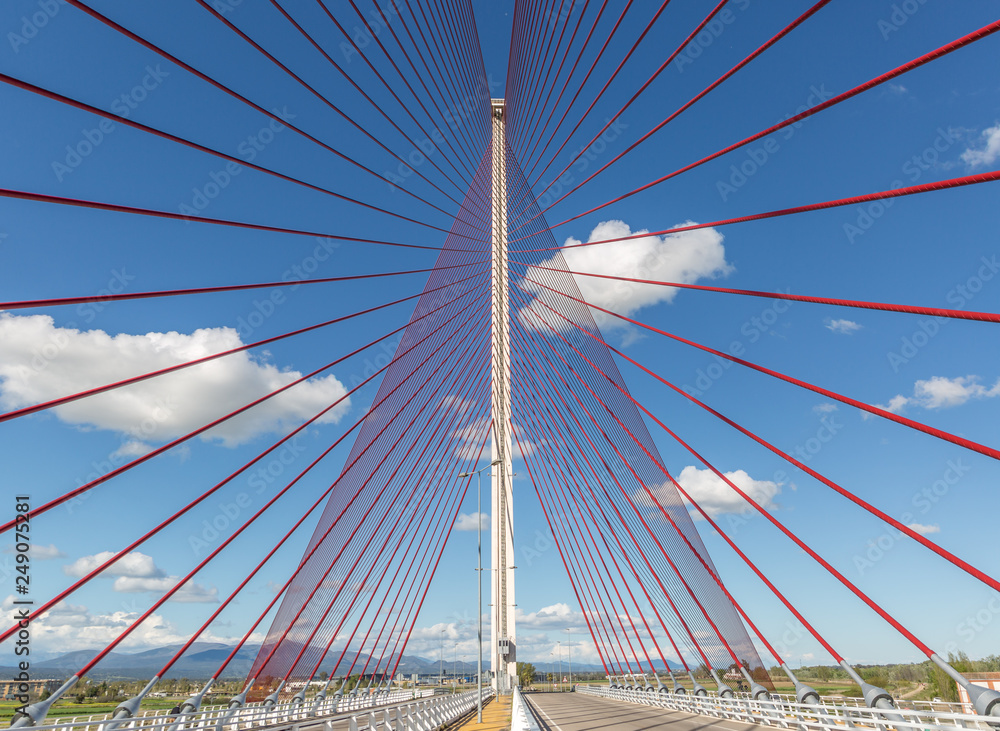 Largest cable stayed bridge in Spain and second of europe, en la ciudad de Talavera de la Reina Largest cable stayed bridge in Spain and second of europe, en la ciudad de Talavera de la Reina