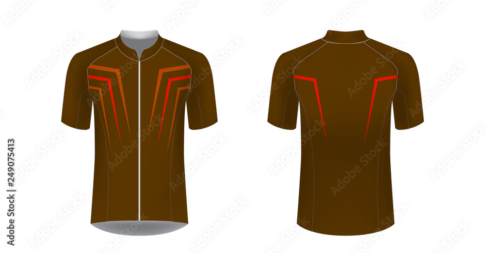 Naklejka premium cycling uniform templates