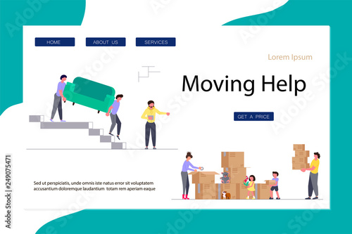 Moving Home and office Template Landing 