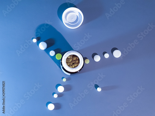 Close-up Medication. Pills closeup.medical drugs