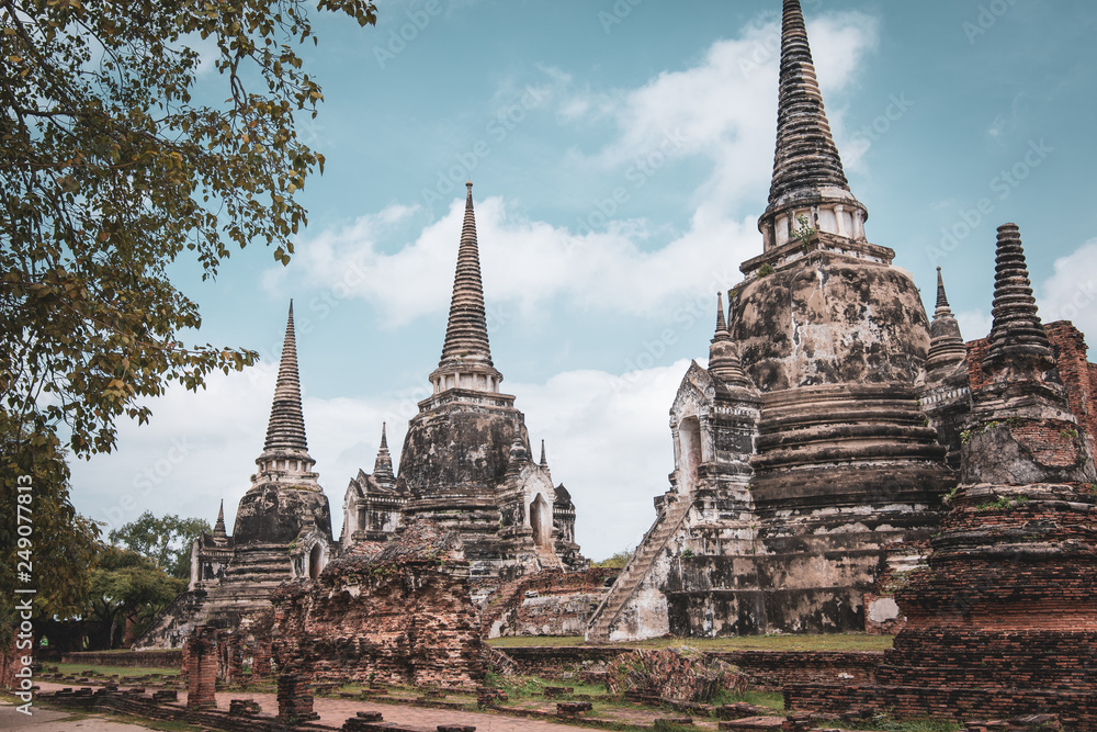 Wat Phra Si Sanphet in Ayutthaya, Thailand Wat Phra Si Sanphet in Ayutthaya, Thailand