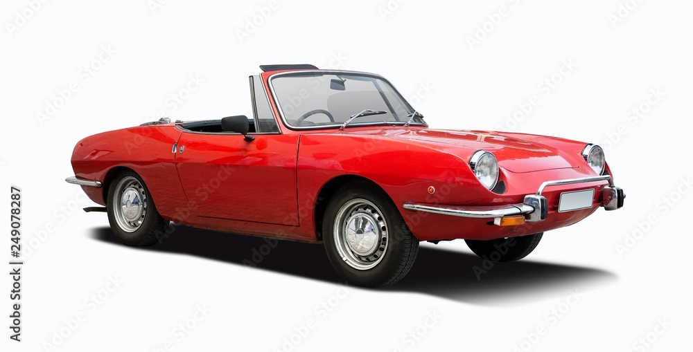 Red classic Italian sport car Red classic Italian sport car