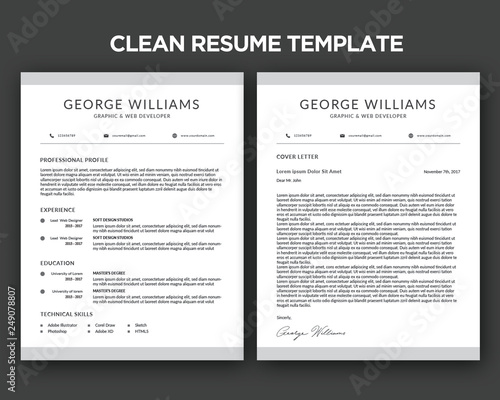 Clean Resume Templates