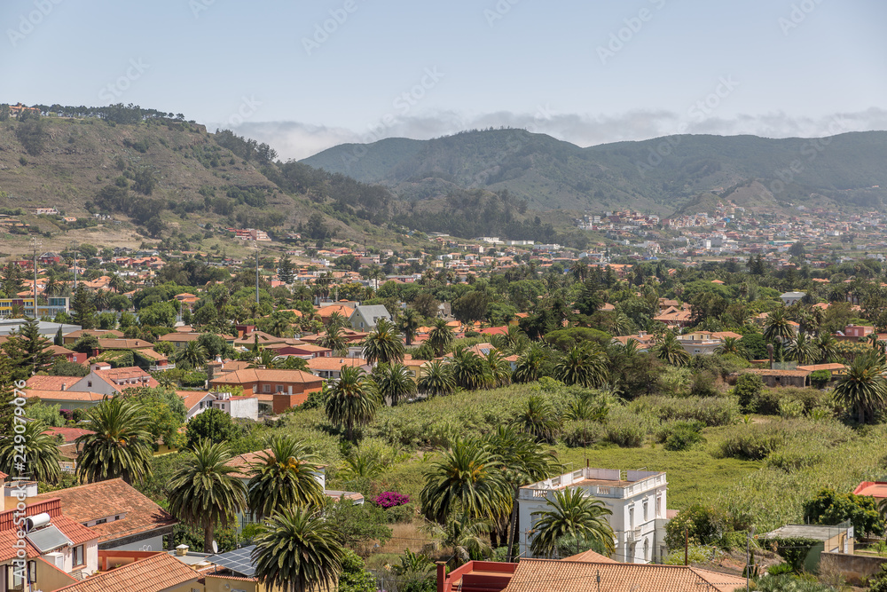View of part of the city of La Laguna, on the island of Tenerife, Canary Islands, Spain
