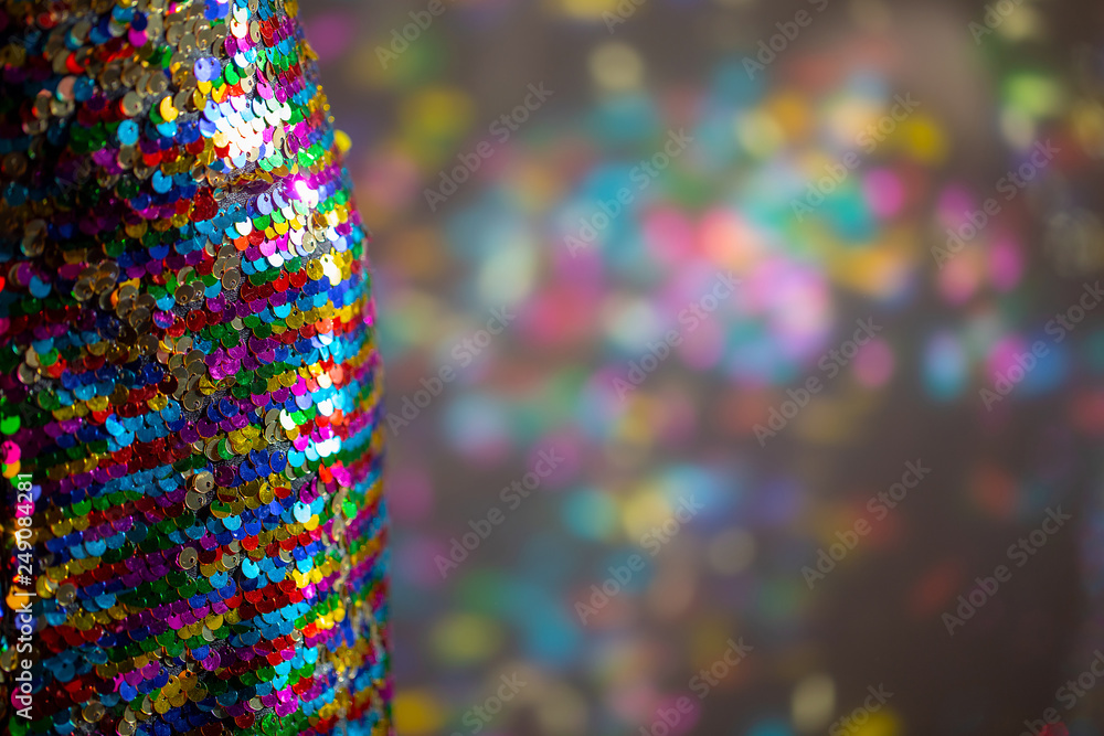 Obraz premium sequin Dress with colourful reflections