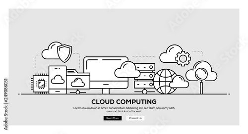 CLOUD COMPUTING BANNER CONCEPT